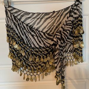 Belly dancer waist wrap
